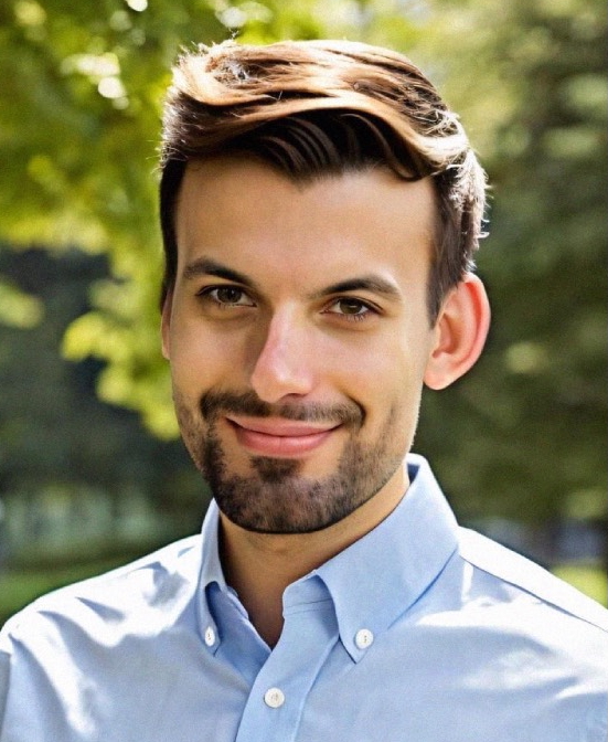 headshot of the author